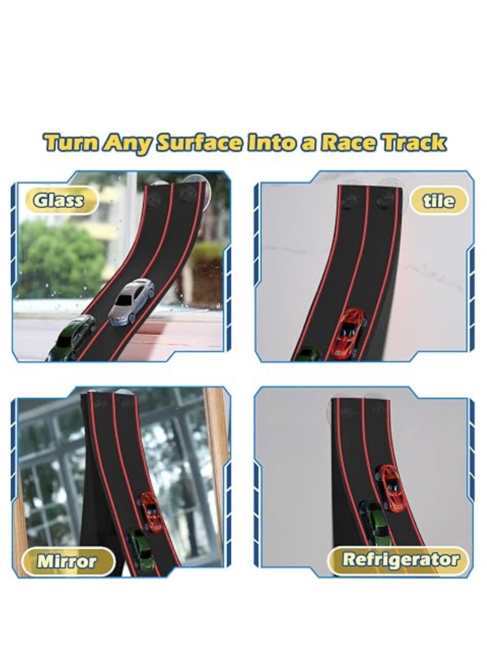 Kids Dual-Lane Flexible Race Track Ramp Toy - NEW - Picture 3 of 4